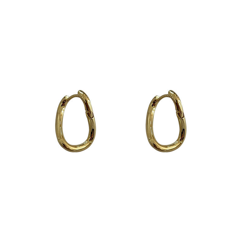 Círculos irregulares al por mayor Pendientes de cobre